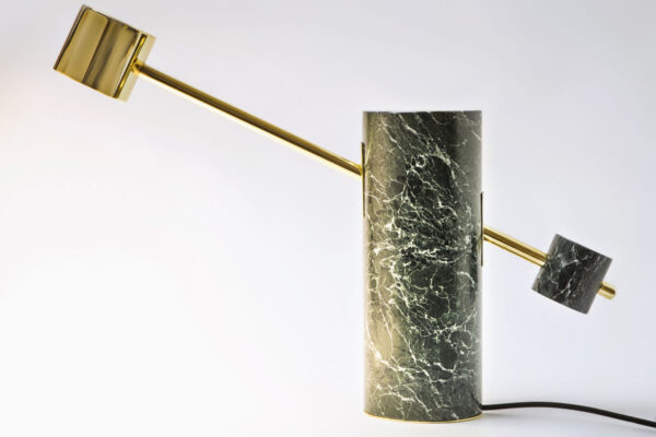 bowing lamp in tinos green